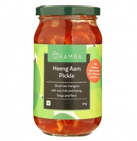 Aamra Heeng Aam Pickle   Glass Jar  390 grams